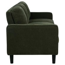 Ruth 3 Piece Fabric Upholstered Track Arm Sofa Matcha Green – Matcha
