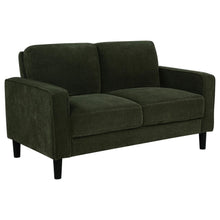 Ruth 3 Piece Fabric Upholstered Track Arm Sofa Matcha Green – Matcha