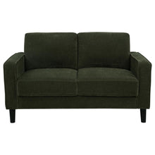 Ruth 3 Piece Fabric Upholstered Track Arm Sofa Matcha Green – Matcha