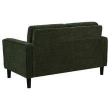 Ruth 3 Piece Fabric Upholstered Track Arm Sofa Matcha Green – Matcha