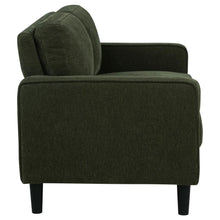 Ruth 3 Piece Fabric Upholstered Track Arm Sofa Matcha Green – Matcha