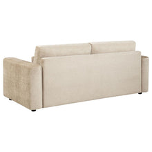 Amador 3 Piece Chenille Upholstered Track Arm Sofa Set – Camel