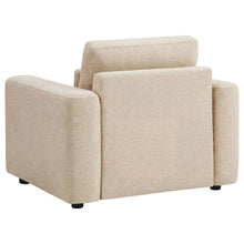 Amador 3 Piece Chenille Upholstered Track Arm Sofa Set – Camel