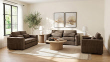 Amador 3 Piece Chenille Upholstered Track Arm Sofa Set – Chocolate