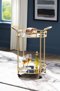 Wynora - Gold - Bar Cart