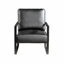 Classic Mid Century Modern Accent Chair With Durable Square Metal Frame, Armchair