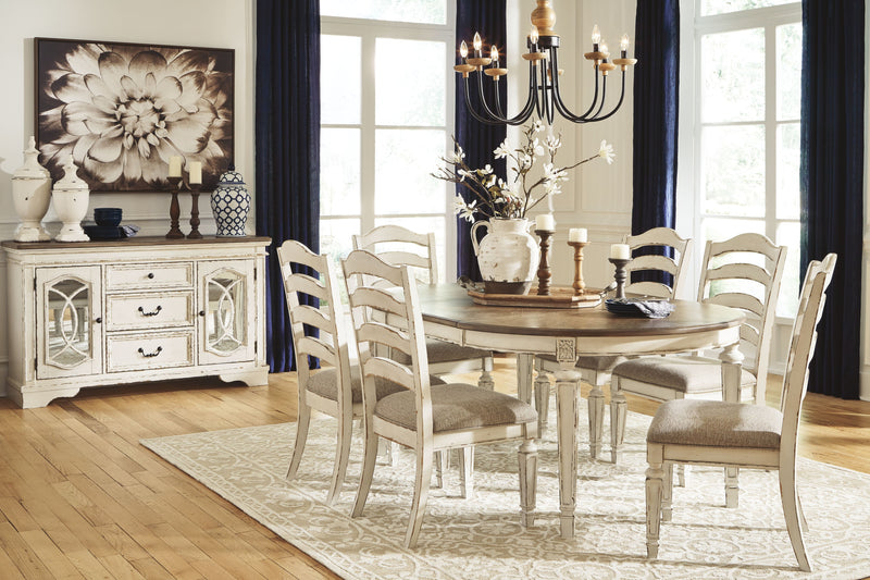 Realyn - Oval Dining Table Set complete set