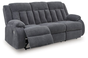 Observation - Steel - Reclining Power Sofa With Drop Down Table