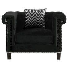 Reventlow - Upholstered Track Arm Accent Chair - Black