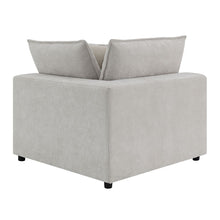 Marisa - Modular Wedge With Pillow - Beige Boucle