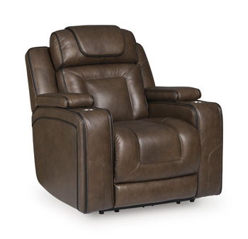 Mestrino Power Recliner With Adjustable Headrest Hickory