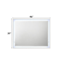 Esther - Mirror With LED - White / Silver