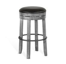 Alpine - Bar Swivel Stool, Cushion Seat (Set of 2) - Gray