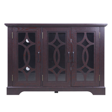 Spacious Sideboard With 3 Doors - Ox Blood Red