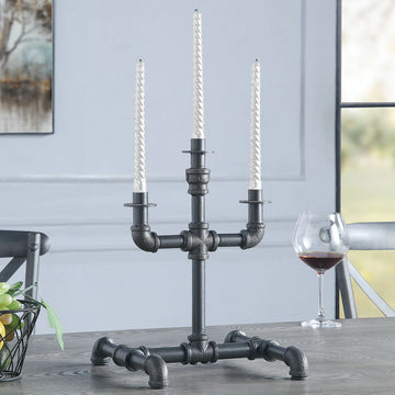 Brantley - Candle Holder - Sandy Gray