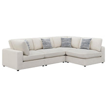 Serene 4 Piece Upholstered Modular Sectional Sofa – Beige