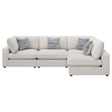 Serene 4 Piece Upholstered Modular Sectional Sofa – Beige