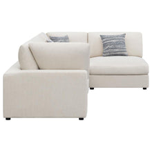 Serene 4 Piece Upholstered Modular Sectional Sofa – Beige