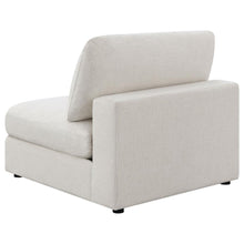 Serene 4 Piece Upholstered Modular Sectional Sofa with Ottoman – Beige