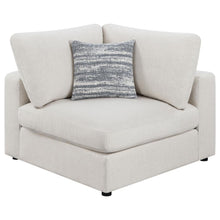 Serene 4 Piece Upholstered Modular Sectional Sofa with Ottoman – Beige