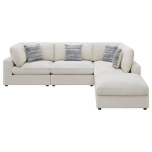 Serene 5 Piece Upholstered Modular Sectional Sofa – Beige
