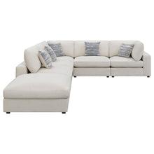 Serene 6 Piece Upholstered Modular Sectional Sofa – Beige