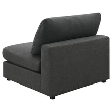 Serene 6 Piece Upholstered Modular Sectional Sofa – Charcoal