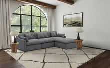 Hobson 4 Piece Upholstered Modular Sectional Sofa – Charcoal