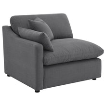 Hobson 4 Piece Upholstered Modular Sectional Sofa – Charcoal