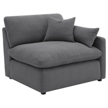 Hobson 4 Piece Upholstered Modular Sectional Sofa – Charcoal