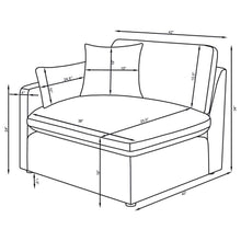 Hobson 4 Piece Upholstered Modular Sectional Sofa – Charcoal