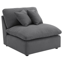 Hobson 6 Piece Upholstered Modular Sectional Sofa – Charcoal