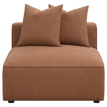 Jennifer 6 Piece Upholstered Modular Sectional – Terracotta