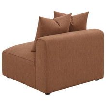 Jennifer 6 Piece Upholstered Modular Sectional – Terracotta