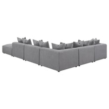 Jennifer 6 Piece Upholstered Modular Sectional – Grey