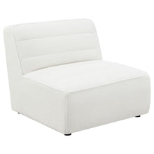 Sunny 6 Piece Upholstered Modular Sectional Sofa – Ivory Sherpa