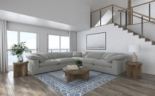 Raleigh 5 Piece Boucle Upholstered Modular Sectional – Grey
