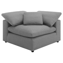 Raleigh 6 Piece Boucle Upholstered Modular Sectional with Ottoman 175.5" x 133.5" – Grey