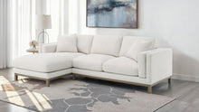 Geneva Boucle Upholstered Sectional Chaise Sofa – Sand