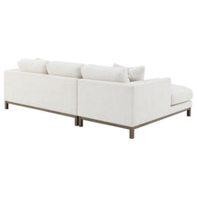 Geneva Boucle Upholstered Sectional Chaise Sofa – Sand