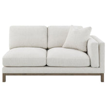 Geneva Boucle Upholstered Sectional Chaise Sofa – Sand