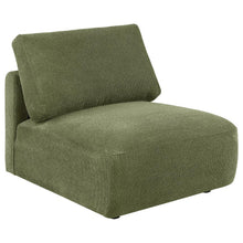 Elysia 6 Piece Fabric Upholstered Modular Sectional Sofa – Green