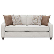Christine 3 Piece Upholstered Sloped Arm Sofa Set – Beige