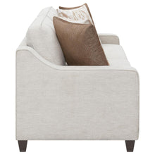 Christine 3 Piece Upholstered Sloped Arm Sofa Set – Beige