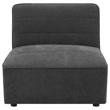 Sunny 6 Piece Upholstered Modular Sectional Sofa – Dark Charcoal Boucle