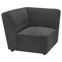 Sunny 6 Piece Upholstered Modular Sectional Sofa – Dark Charcoal Boucle