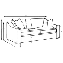 Ashlyn 3 Piece Upholstered Sloped Arm Sofa Set – Sand