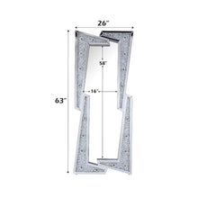 Noralie - 63" Floor Mirror - Mirrored & Faux Diamonds