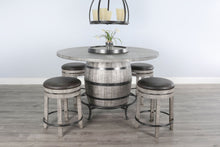Alpine - Counter Swivel Stool, Cushion Seat (Set of 2) - Gray