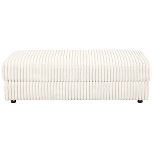 Emberson - Upholstered Rectangular Storage Ottoman - Ivory